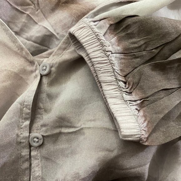 NEW Cloth & Stone Tie Dye Ombre Blouse M - Picture 5 of 8